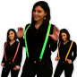 Preview: Neon Hosenträger Set - grün, orange, pink