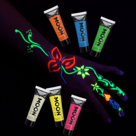 Glow in the dark Farben Set