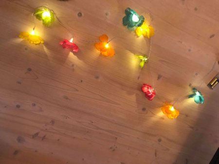 LED Blumen Girlande