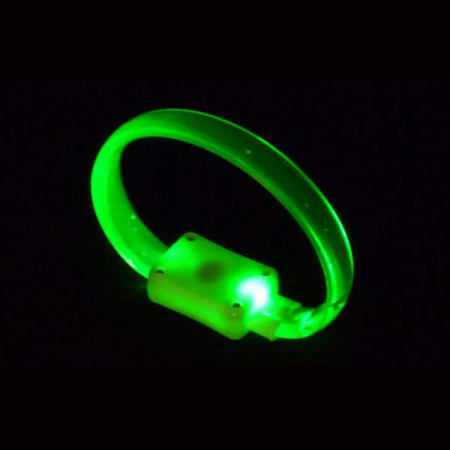 LED crystal-armband in gruen