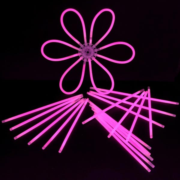 in pink 12 Bänder 12 Knicklichter,150x15mm Leuchtstäbe 