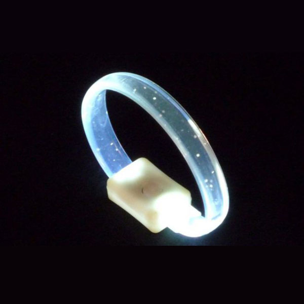 LED crystal-armband in weiss