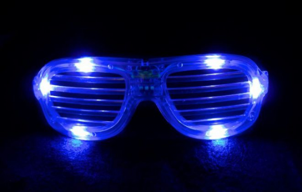 Led shutter-brille2.0-blau