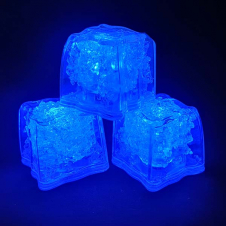 LED Eiswürfel blau